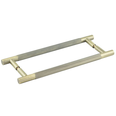 Frelan Hardware - Bari Pull Handle - 300mm - Pair - Back to Back; #finish_antique-brass