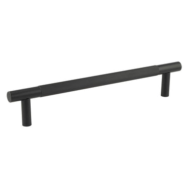 Frelan Hardware - Bari Pull Handle - 300mm - Single - Face Fix; #finish_black
