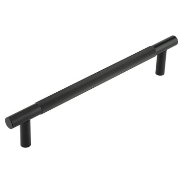 Frelan Hardware - Venice Linear Knurled Pull Handle - 300mm - Single - Bolt Through; #finish_black