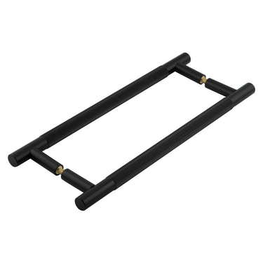 Frelan Hardware - Venice Linear Knurled Pull Handle - 300mm - Pair - Back to Back; #finish_black