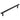 Frelan Hardware - Venice Linear Knurled Pull Handle - 300mm - Single - Face Fix; #finish_black