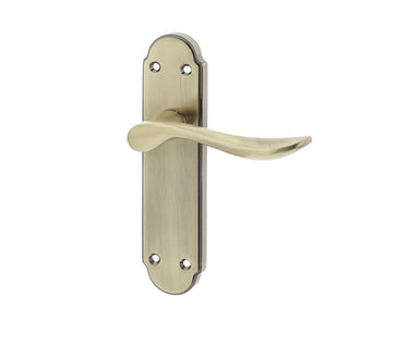 Frelan Hardware - Henley Suite Door Handles - Pair - Latch; #finish_antique-brass