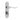 Frelan Hardware - Henley Suite Door Handles - Pair - Bathroom; #finish_polished-chrome