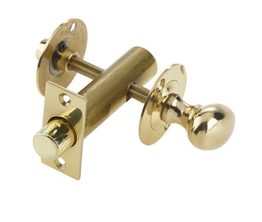 Frelan Hardware - Jedo Bathroom Bolt with Mortice Bolt; #finish_polished-brass