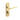 Frelan Hardware - Paris Suite Door Handles - Pair - Bathroom; #finish_polished-brass