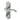 Frelan Hardware - Paris Suite Door Handles - Pair - Bathroom; #finish_satin-chrome