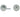 Frelan Hardware - Jedo Designer Easy Turns & Releases - 50mm - No Indicator; #finish_satin-chrome