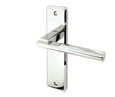 Frelan Hardware - Delta Suite Door Handles - Pair - Latch; #finish_polished-chrome