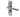 Frelan Hardware - Delta Suite Door Handles - Pair - Bathroom; #finish_satin-chrome