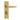 Frelan Hardware - Victorian Straight Door Handles - Short - Pair - Bathroom; #finish_polished-brass