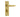 Frelan Hardware - Victorian Straight Door Handles - Short - Pair - Bathroom; #finish_polished-brass