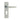 Frelan Hardware - Victorian Straight Door Handles - Short - Pair - Euro Lock; #finish_polished-chrome