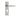 Frelan Hardware - Victorian Straight Door Handles - Short - Pair - Euro Lock; #finish_polished-chrome