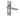 Frelan Hardware - Victorian Straight Door Handles - Short - Pair - Euro Lock; #finish_satin-chrome