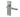 Frelan Hardware - Victorian Straight Door Handles - Pair - Latch; #finish_satin-chrome