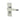 Frelan Hardware - Victorian Straight Door Handles - Pair - Bathroom; #finish_satin-chrome