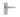 Frelan Hardware - Victorian Straight Door Handles - Short - Pair - Latch; #finish_satin-chrome