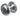 Frelan Hardware - Jedo Kontrax Door Knobs - Mushroom - Pair; #finish_satin-chrome