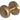 Frelan Hardware - Jedo Mushroom Door Knobs - 60mm - Pair; #finish_satin-brass