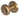 Frelan Hardware - Jedo Mushroom Door Knobs - 60mm - Pair; #finish_satin-brass