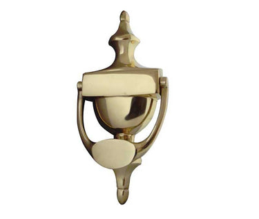 Frelan Hardware - Jedo Urn Door Knocker - 170mm; #finish_polished-brass