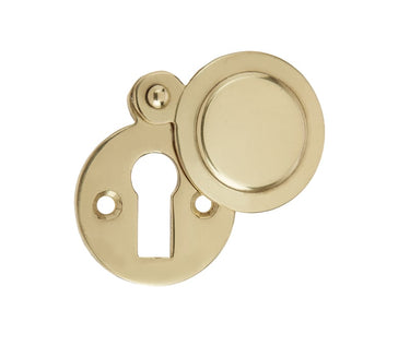 Frelan Hardware - Jedo Round Covered Escutcheon - 32mm; #finish_polished-brass