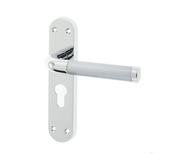 Frelan Hardware - Twin Suite Door Handles - Pair - Euro Lock