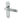 Frelan Hardware - Mitred Suite Door Handles - Pair - Latch; #finish_polished-chrome--satin-chrome