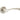 Frelan Hardware - Twirl Door Handles on Rose - Pair; #finish_satin-nickel