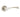 Frelan Hardware - Twirl Door Handles on Rose - Pair; #finish_satin-nickel