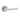 Frelan Hardware - Jedo Petra Door Handles on Rose - Pair; #finish_satin-nickel