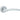 Frelan Hardware - Jedo Curve Door Handles on Rose - Pair; #finish_satin-chrome