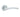 Frelan Hardware - Jedo Curve Door Handles on Rose - Pair; #finish_satin-chrome