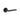 Frelan Hardware - Jedo Jet Door Handles on Rose - Pair; #finish_black