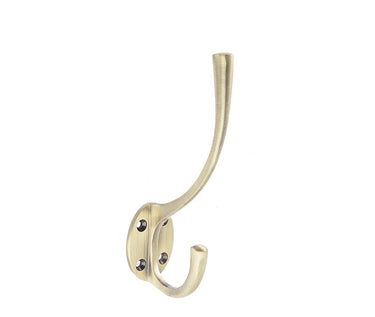 Frelan Hardware - Jedo Hat & Coat Hooks - 142mm; #finish_antique-brass