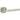 Frelan Hardware - Jedo Elise Door Handles on Rose - Pair; #finish_satin-nickel