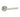 Frelan Hardware - Jedo Elise Door Handles on Rose - Pair; #finish_satin-nickel