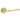 Frelan Hardware - Jedo Camille Door Handles on Rose - Pair; #finish_polished-brass