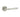 Frelan Hardware - Jedo Camille Door Handles on Rose - Pair; #finish_satin-nickel
