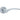 Frelan Hardware - Monaco Door Handles on Rose - Pair; #finish_satin-chrome