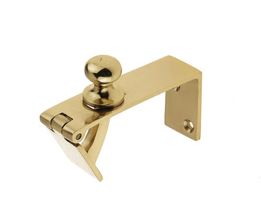 Frelan Hardware - Jedo Counter Flap Catch - 80mm x 38mm; #finish_polished-brass
