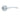 Frelan Hardware - Opal Door Handles on Rose - Pair; #finish_satin-chrome