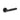 Frelan Hardware - Jedo Bloom Door Handles on Rose - Pair; #finish_black