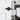 Frelan Hardware - Jedo Hex Door Handles on Rose - Pair; #finish_black