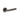 Frelan Hardware - Jedo Bari Knurled Door Handles on Rose - Pair; #finish_black-nickel