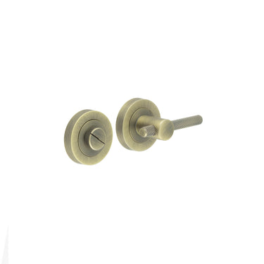 Frelan Hardware - Jedo Bari Knurled Turns & Releases - 50mm; #finish_antique-brass