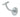 Frelan Hardware - Jedo Solid Brass Handrail Brackets - 75mm; #finish_satin-chrome