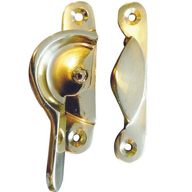 Frelan Hardware - Jedo Narrow Fitch Fasteners - 65mm - Non Lockable; #finish_polished-brass