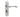 Frelan Hardware - Broadway Suite Door Handles - Pair - Bathroom; #finish_satin-chrome
