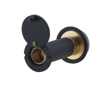 Frelan Hardware - Jedo 180 Degree Door Viewer - Fire Rated - 35-55mm; #finish_black